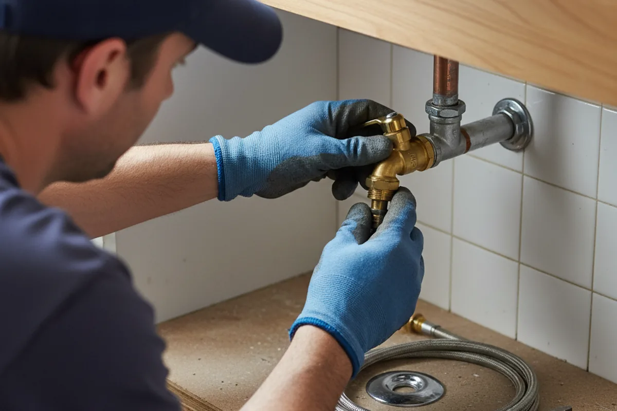 Shutoff valve and fitting work during Emergency Plumbing in Tehachapi